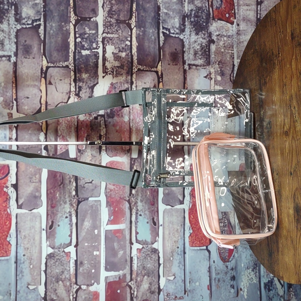 Clear Plastic Crossbody Stadium Bag